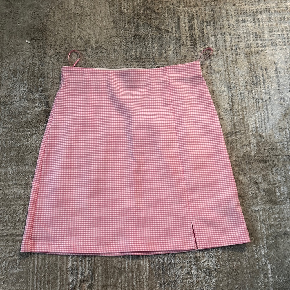 Gingham skirt